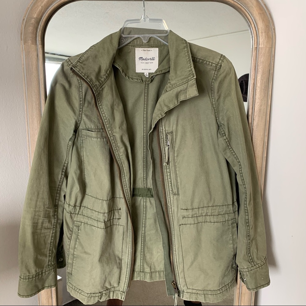 Madewell green utility jacket - Small